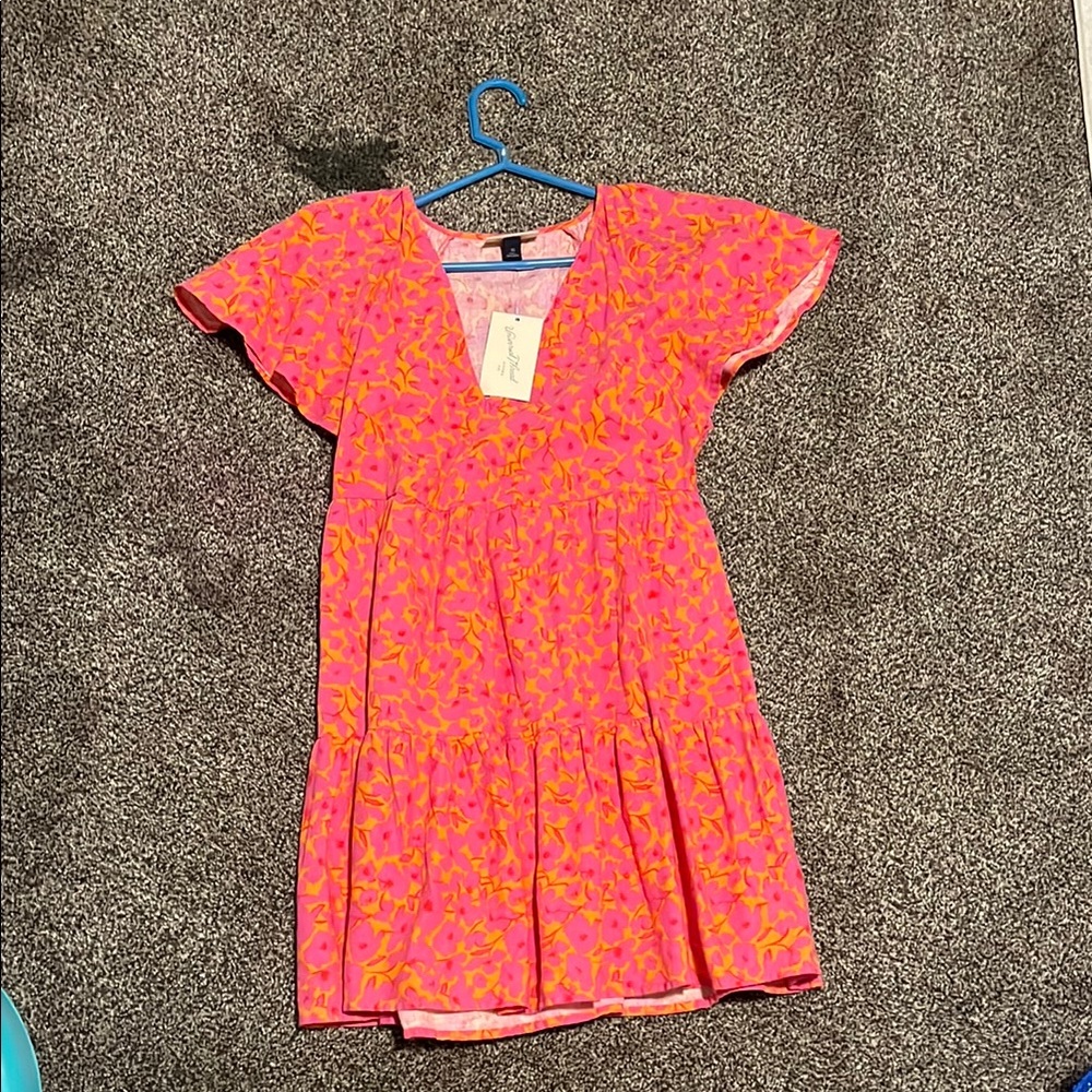 Pink and Orange Kids Dress